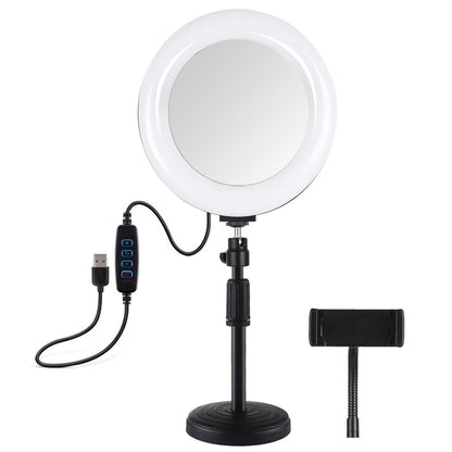 7.9 Dual-colour Led Ring Light with Desktop Mount and Phone Clamp