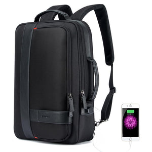 Large Capacity Business Laptop Backpack with Usb - Breathable Black 29x16x44cm