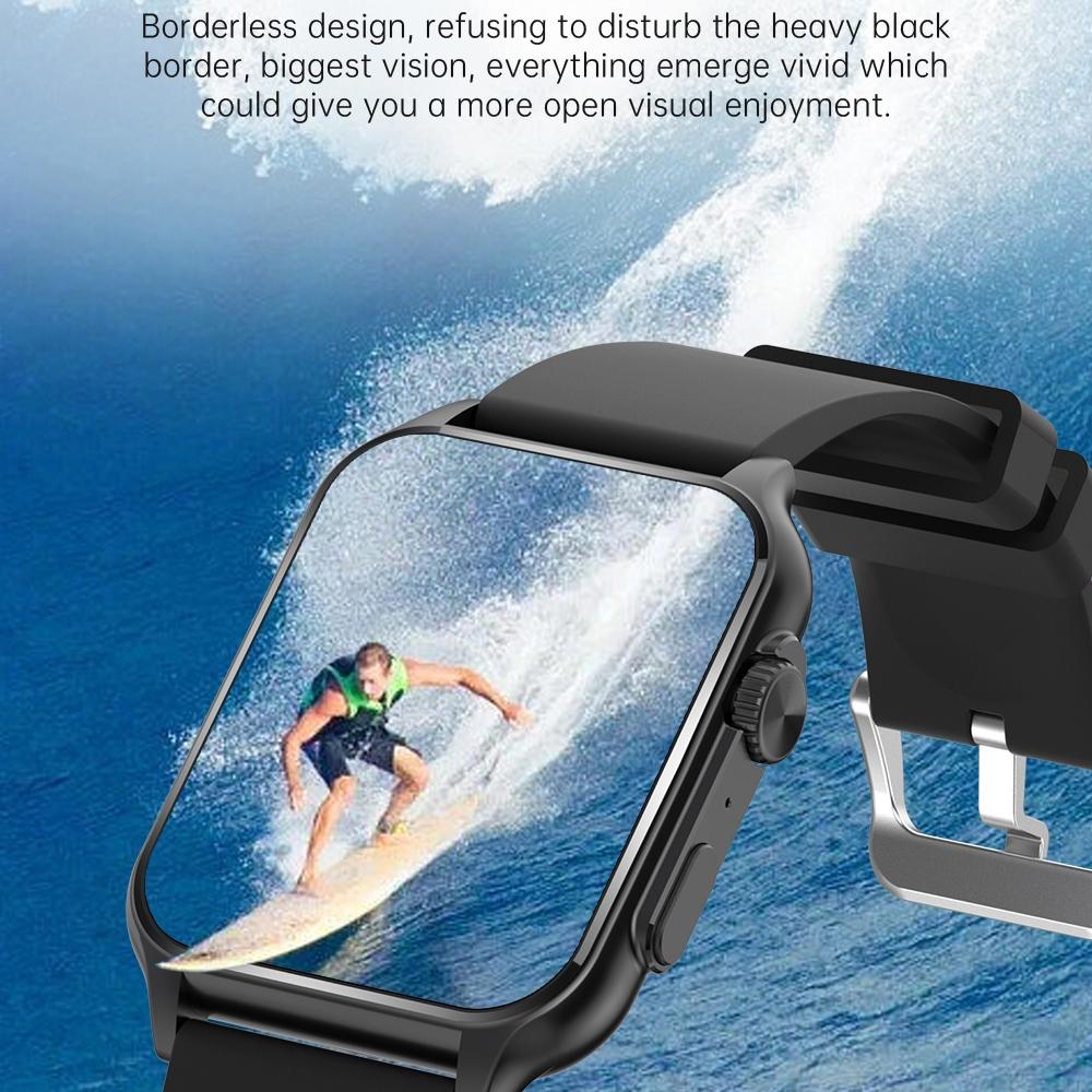 1.96 Inch Ips Screen Smart Watch Supports Bluetooth Calls / Blood Oxygen Monitoring - Silver