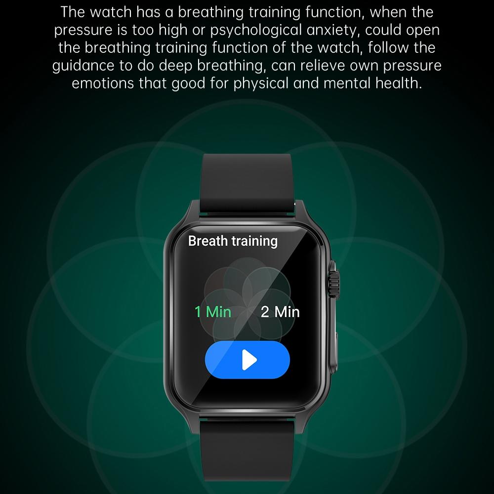 1.96 Inch Ips Screen Smart Watch Supports Bluetooth Calls / Blood Oxygen Monitoring - Silver