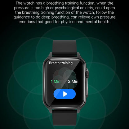 1.96 Inch Ips Screen Smart Watch Supports Bluetooth Calls / Blood Oxygen Monitoring - Silver