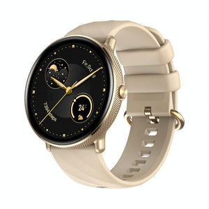 1.43 Inch Screen Voice Calling Smart Watch Support Heart Rate / Blood Pressure / Blood Oxygen - Gold