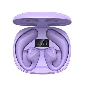 Wireless Tws Bluetooth Earbuds with Air Conduction Technology - Purple
