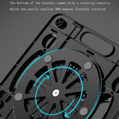 Adjustable Laptop Cooling Stand - Foldable Design - Pink