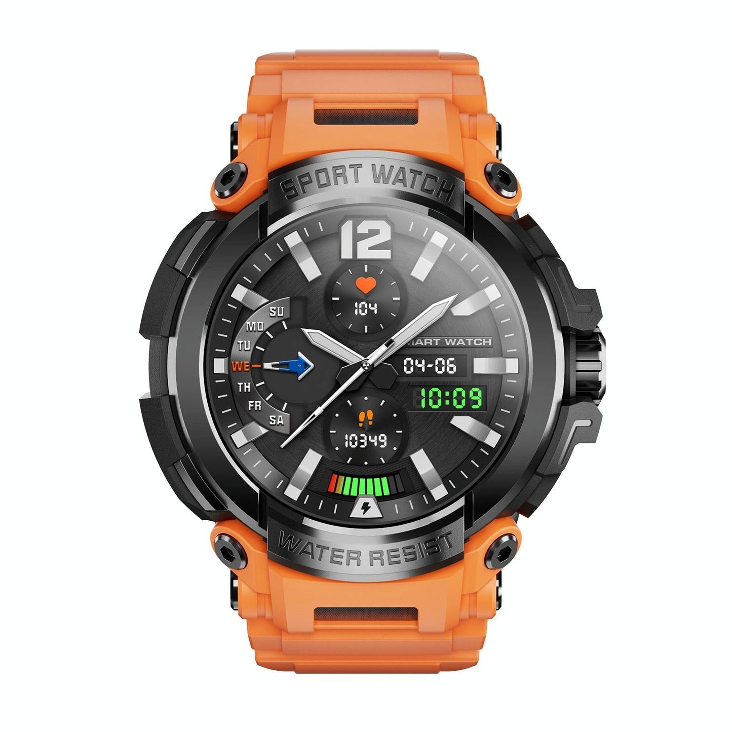1.5 Inch Colour Screen Bluetooth Smart Watch Health & Sports Monitoring - Orange