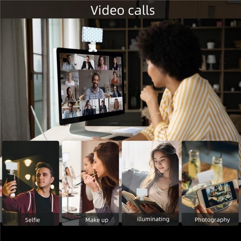 Portable Led Fill Light for Phone Laptop and Video Conferencing - Purple