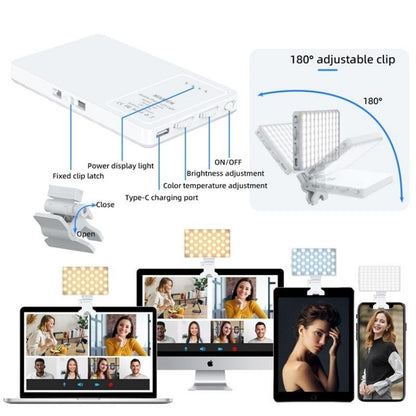 Portable Led Fill Light for Phone Laptop and Video Conferencing - Purple