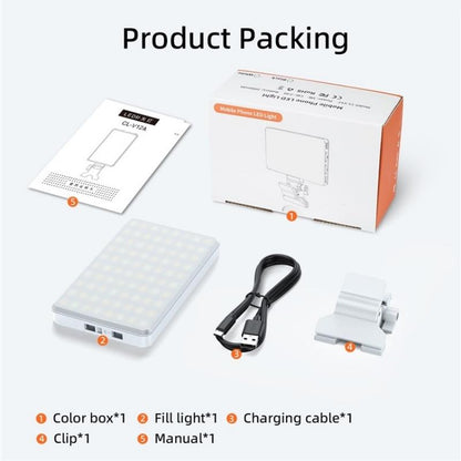 Portable Led Fill Light for Phone Laptop and Video Conferencing - Purple