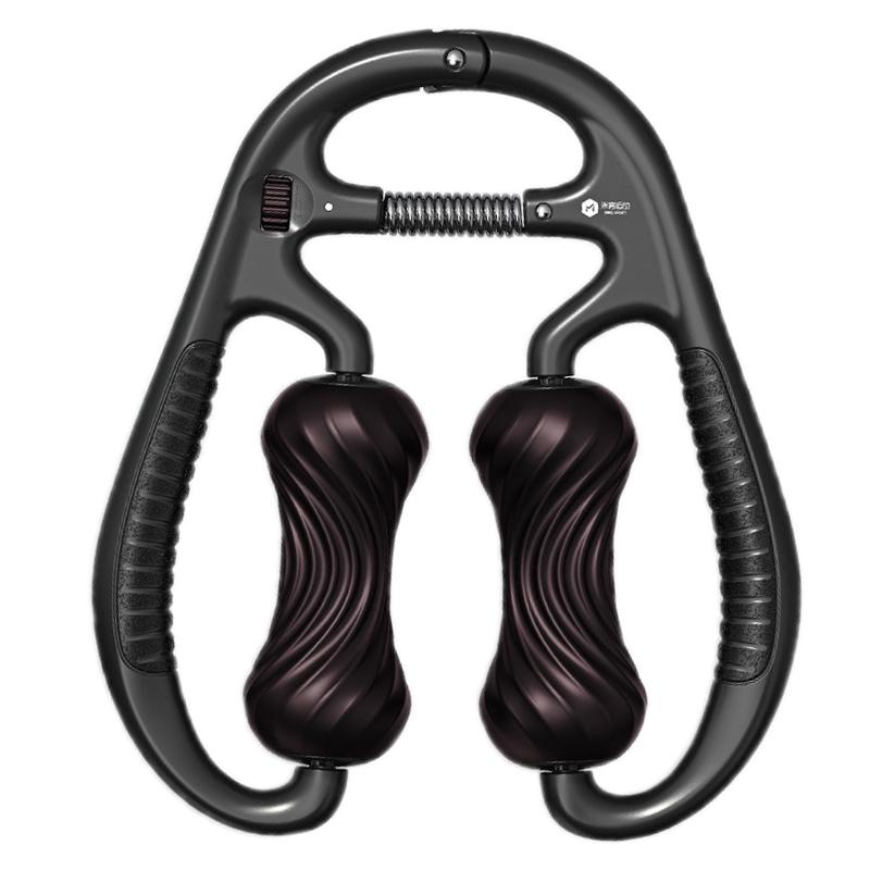 Mike Spiral Line Foam Roller For Muscle Relaxation - Elegant Black - Factory Direct Shop