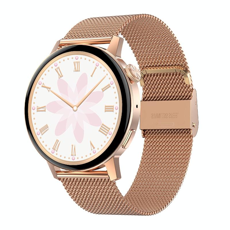 Smart Steel Watch With Colour Screen - Gold