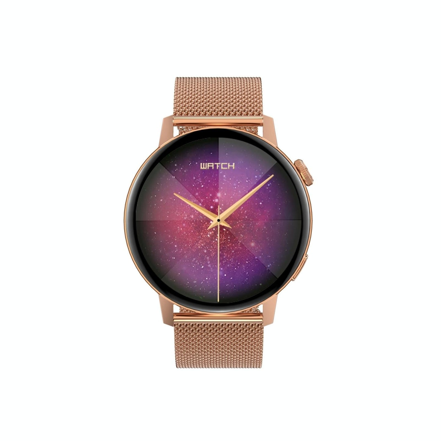 Smart Steel Watch With Colour Screen - Gold