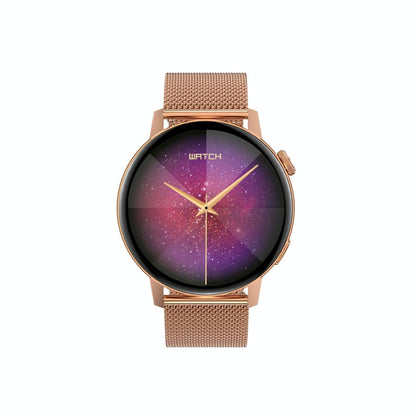 Smart Steel Watch With Colour Screen - Gold