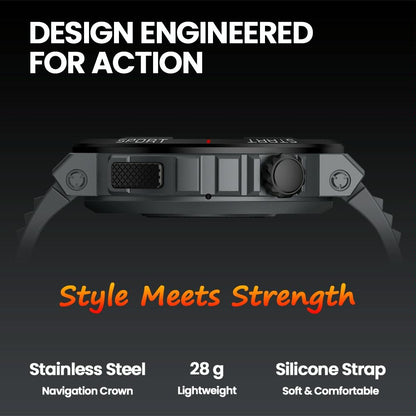 1.43 Inch Fitness & Wellness Smart Watch 24H Health Monitoring - Wild Green