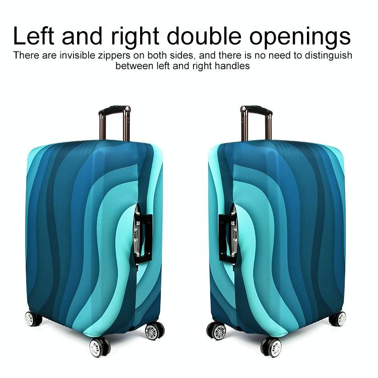18-21 Inch Travel Suitcase Dust Covers - Elastic & Abrasion-resistant - Gradient Ripple