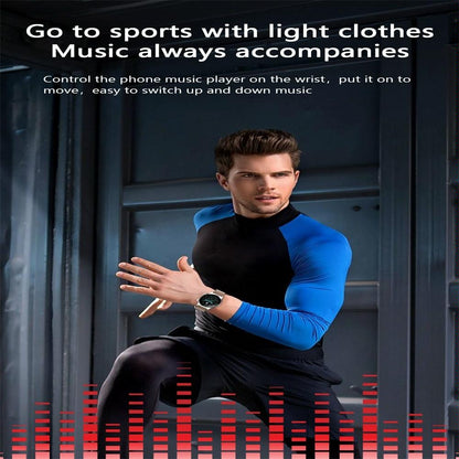 Waterproof Smart Watch With Heart / Bp / Oxygen / Sleep Monitoring - Ip68 - Gold