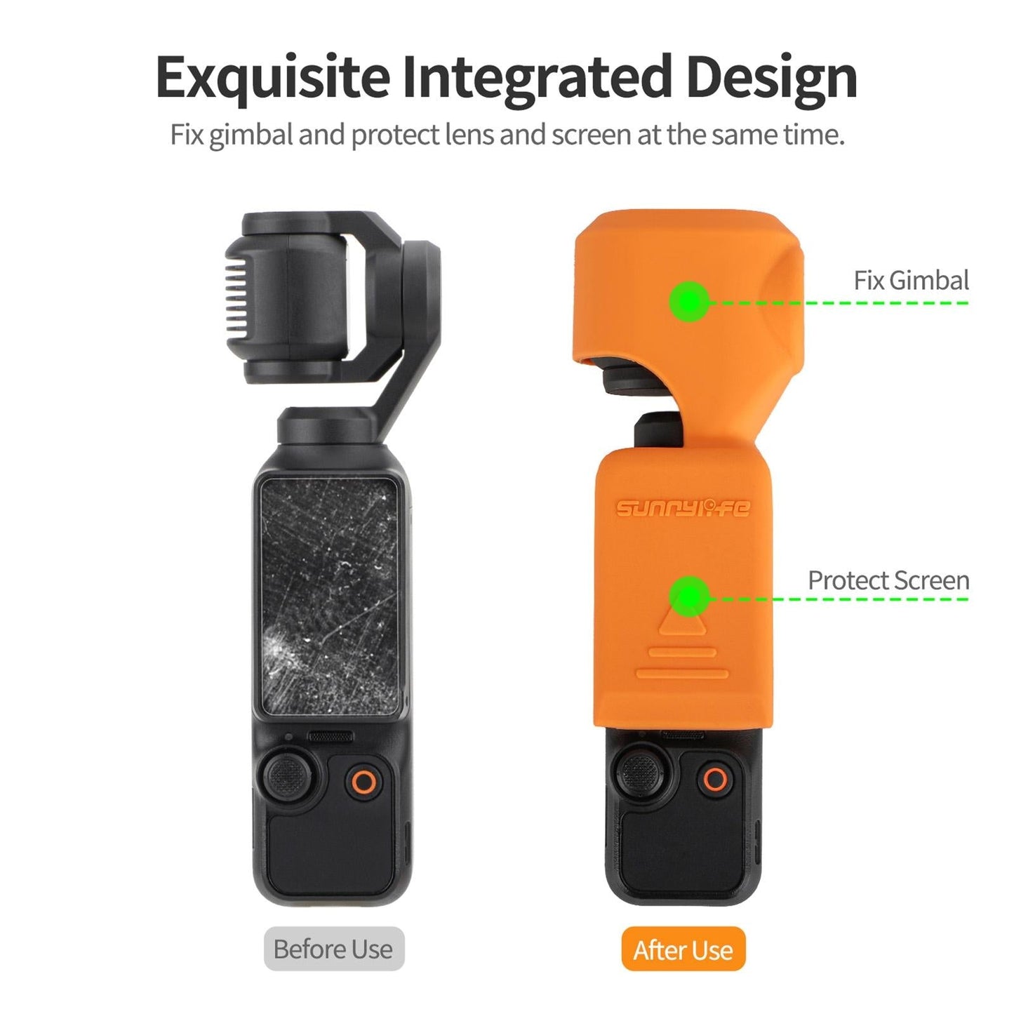 Silicone Protective Case for Dji Pocket 3 - Orange