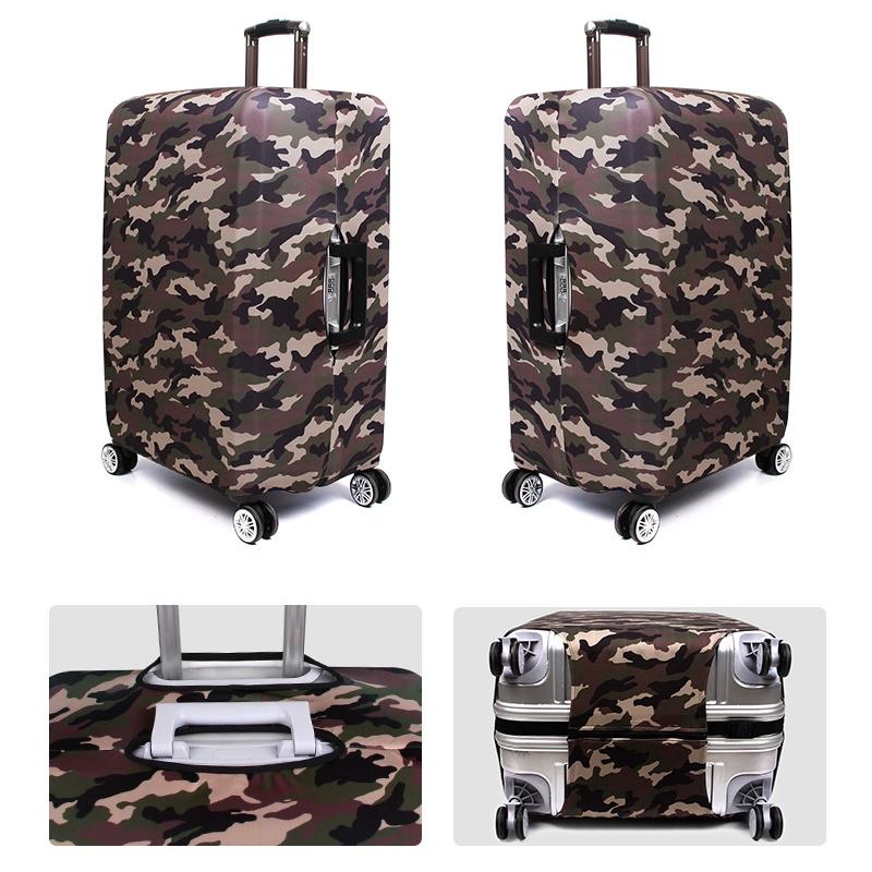 Protective Dustproof Cover for Travel Trolley Suitcase - Small Size - Camouflage 3