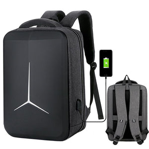 Waterproof Business Laptop Backpack with Usb Port - Multifunctional - Dark Gray - 15 Inch