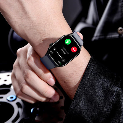 Waterproof Smart Watch With Bluetooth And Blood Oxygen Monitoring - Ip68 - Blue