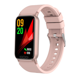 Smart Health Monitoring Watch With Colour Screen - Pink