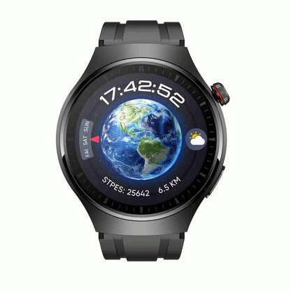 1.43 Inch Amoled Ip67 Smart Call Watch Support Ecg / Body Temperature / Blood Glucose Monitoring - Black