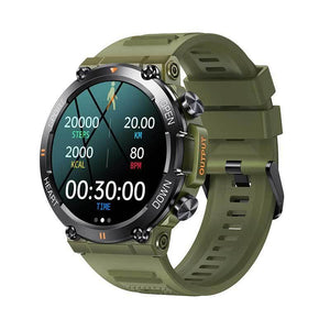 1.39 Inch Heart Rate / Blood Pressure / Blood Oxygen Monitoring Smart Calling Watch - Green