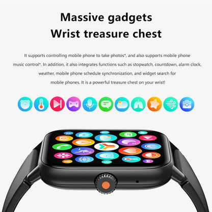 1.83 Inch Bt5.2 Smart Sport Watch Support Bluetooth Call / Sleep / Blood Sugar / Blood Oxygen / Heart Rate / Blood Pressure Health Monitor - White