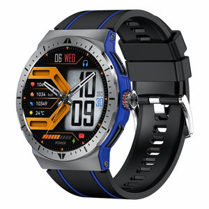 1.43 Inch Bt5.3 Ip68 Sport Smart Watch Support Bluetooth Call / Message Notification / Heart Rate / Blood Pressure Health Monitor - Blue