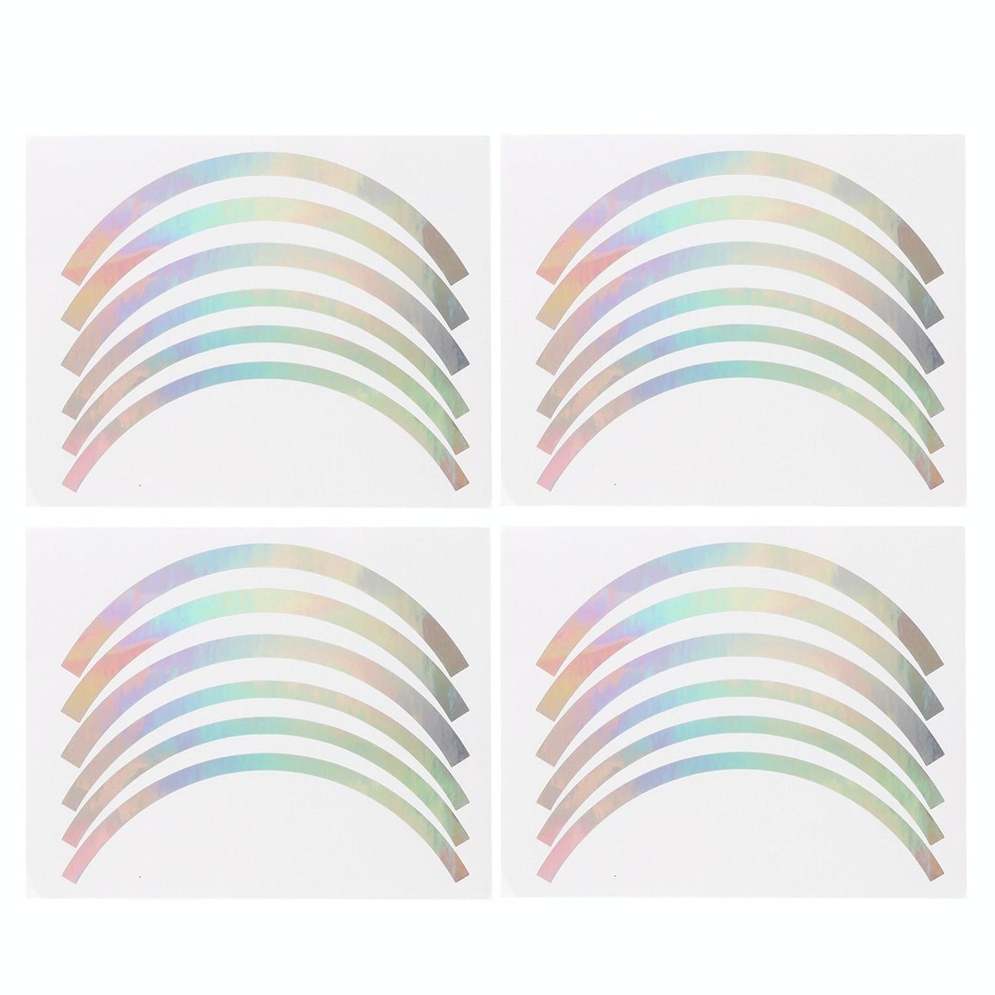 Blue Wheel Hub Sticker Set for Scooter / Bike / Electric Vehicle 2 Pcs - Yellow