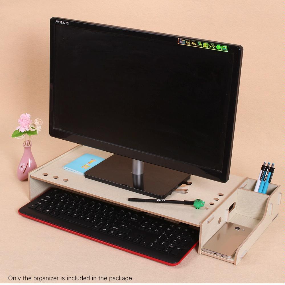 Wood Monitor Stand with Keyboard Storage - Tbd049404601C