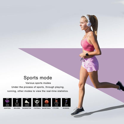 Real-Time Heart Rate Blood Pressure Monitor Multi-Sport Mode Breathing Light Smart Watch For Android Ios Phone Pink Silicone