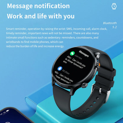 1.39 Inch Bt5.2 Smart Sport Watch Support Bluetooth Call / Sleep / Blood Oxygen / Temperature / Heart Rate / Blood Pressure Health Monitor - Grey