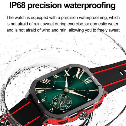 2.06 Inch Bt5.3 Ip68 Sport Smart Watch Bluetooth Call / Message / Health - Blue