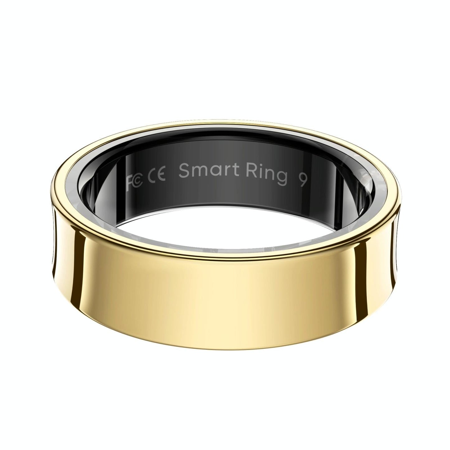 Smart Ring With Heart Rate Blood Oxygen Sleep Monitoring & Sports Modes - Size 10 - Silver