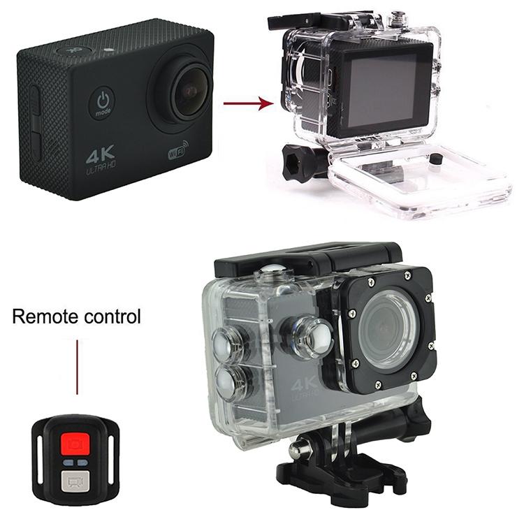 Waterproof 4k Action Camera for Cycling and Diving - Pink