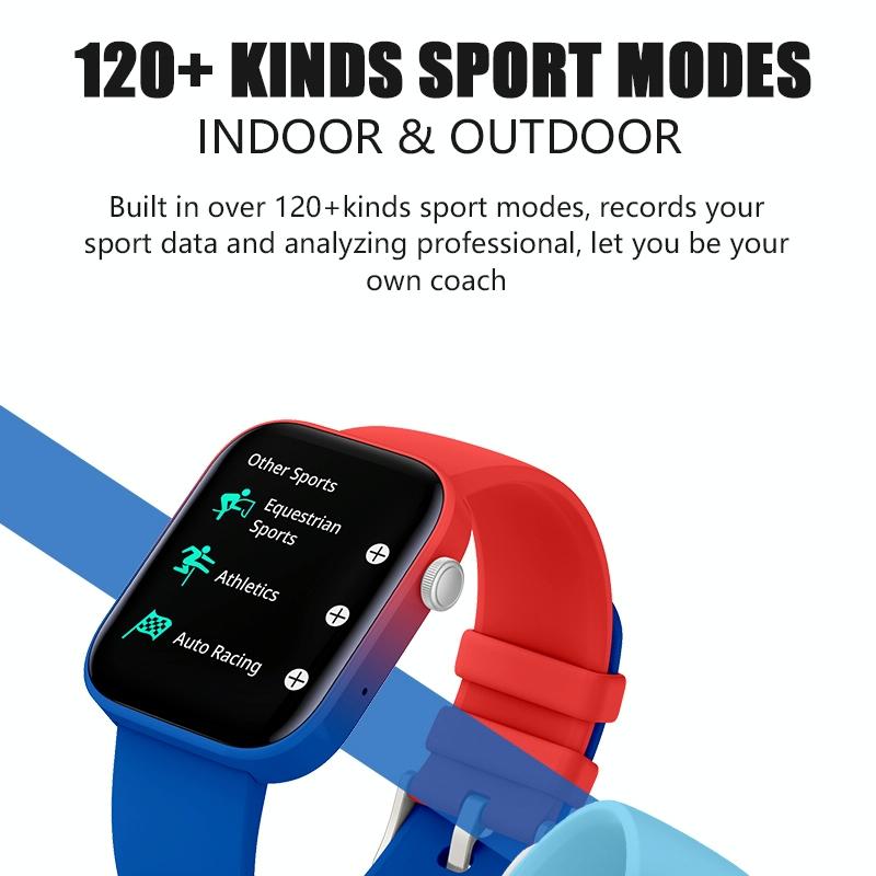 1.8 Inch Tft Screen Bluetooth Smart Watch Support Heart Rate Monitoring & 100+ Sports Modes - Gold