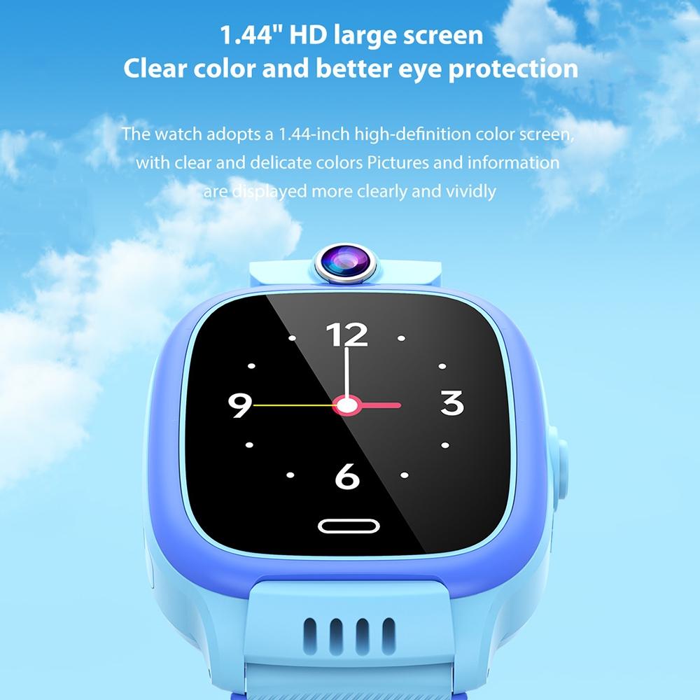 1.44 Inch 4G Video Call Waterproof Smart Children Phone Watch With Sos Function - Pink