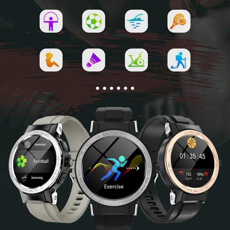 Waterproof Smart Watch With Colour Screen - Ip68 - Silver