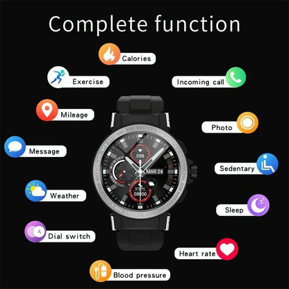 Waterproof Smart Watch With Colour Screen - Ip68 - Silver