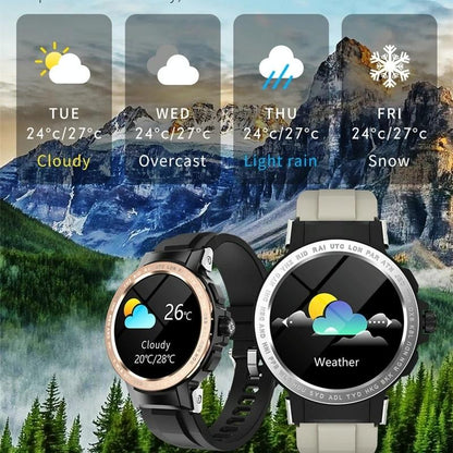 Waterproof Smart Watch With Colour Screen - Ip68 - Silver