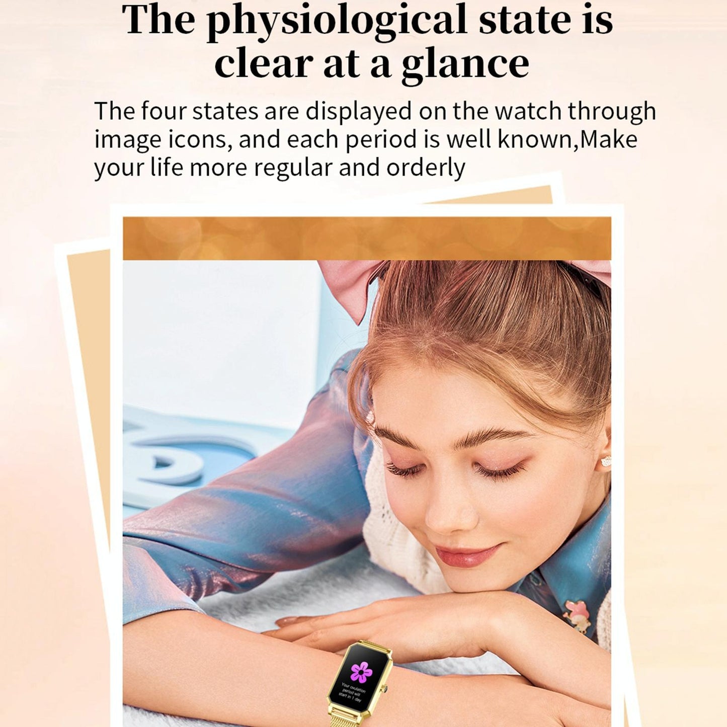 1.13 Inch Women's Smart Watch With Colour Screen & Health Tracking - Silver