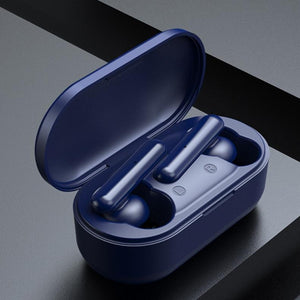 Mini Touch Control Tws Wireless Earphones with Mic & Charger Box - Green