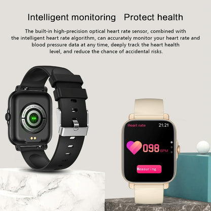 1.69 Inch Ip67 Waterproof Smart Watch With Bluetooth Call & Multiple Sports Modes - Gold