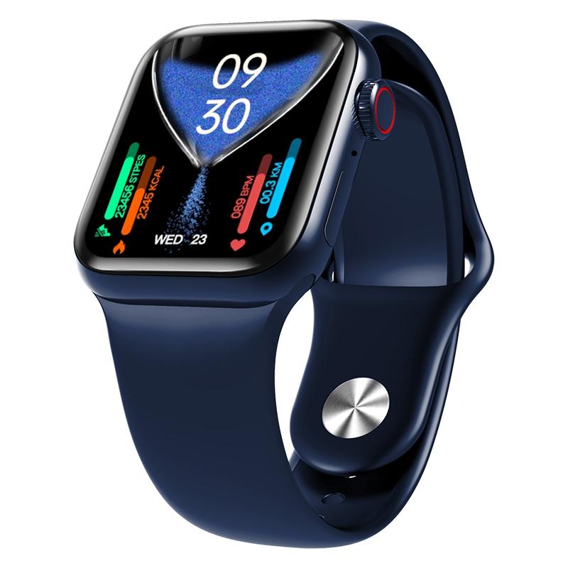 Waterproof Smart Watch With Colour Screen - 1 Inch - Blue
