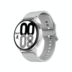 Silicone Band Smart Watch With Colour Screen - Silver