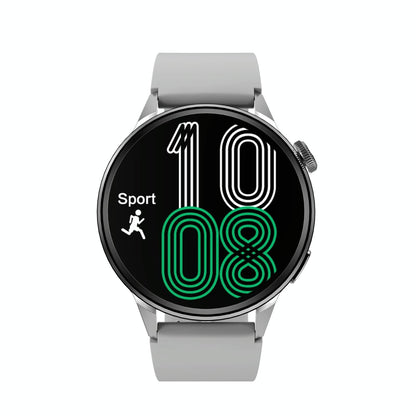 Silicone Band Smart Watch With Colour Screen - Silver