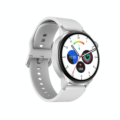 Silicone Band Smart Watch With Colour Screen - Silver