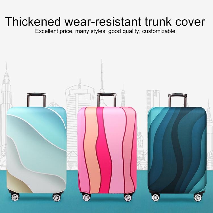 22-24 Inch Travel Suitcase Dust Covers - Elastic & Abrasion-resistant - Gradient Ripple