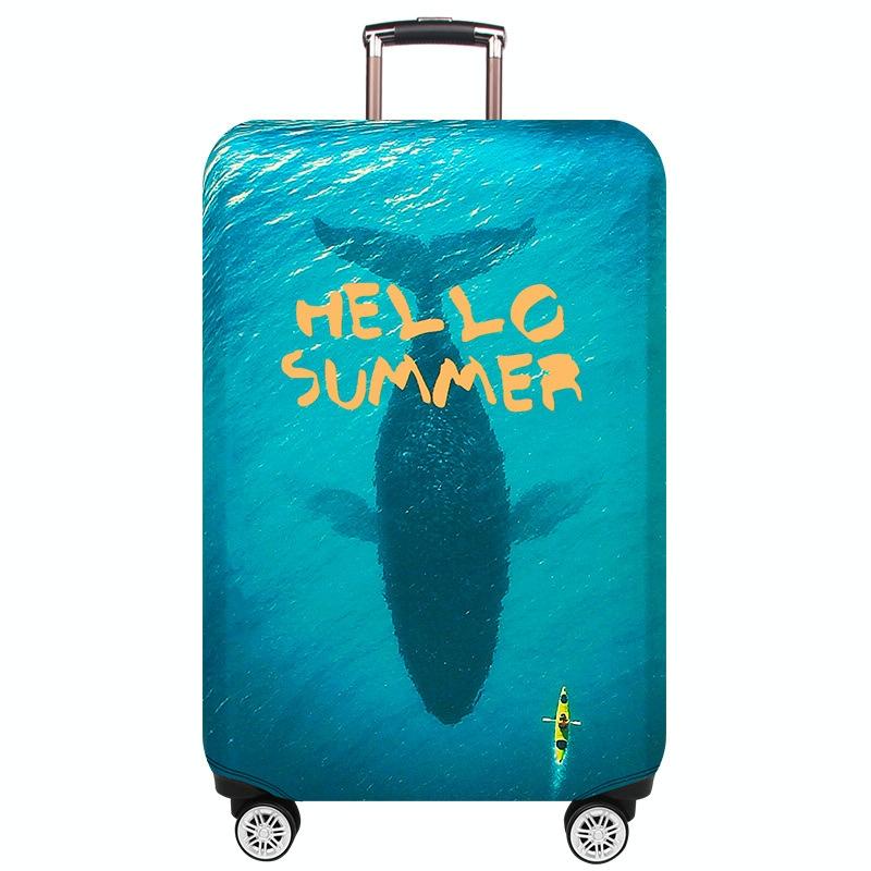 Protective Cover for Trolley Luggage - Durable and Dustproof - Large Size - Summer Sea - M