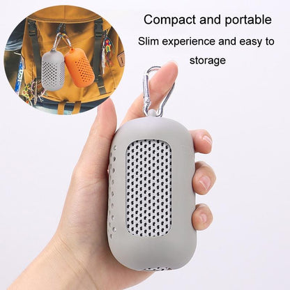 Portable Quick Dry Sports Towel Set with Silicone Sleeve and Storage Bag - 30x80cm - Grey - 30X90Cm